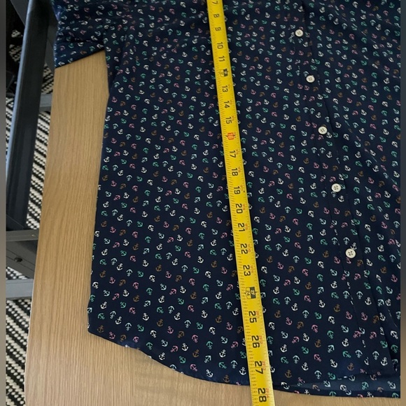 Talbots|Tossed Anchor Top, Long Sleeve Chiffon, Size 1x•••Beachy, Nautical Vibes - Picture 11 of 12